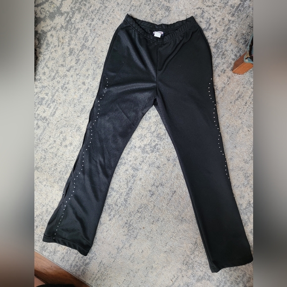 Vintage fun black jeweled pants - Picture 1 of 3